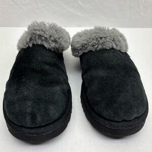 UGG Gray Shearling-Lined Slip-On Slippers women’s sz 9